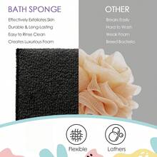 1/2/3pcs Random Deep Exfoliating Bath Brush, Rough Skin Exfoliating Sponge, Dead Skin Removal, Double-Sided Body Polishing Pad, Unisex Shower Bath Cloth - Multicolor - View 4