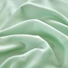 2/3pcs French Ruffle Solid Color Duvet Cover Set, Romantic Bedding, With Ruffle Trim Decoration And Zipper Closure, Soft Microfiber, Suitable For Bedroom/Dorm, Perfect Valentine's Day Gift For Women/Teenagers - Red Bean Paste Green - View 4