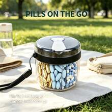 7-Compartment Large Capacity Pill Box, Portable Travel Medicine Storage Box, Can Store 7 Types Of Vitamins, Nutritional Supplements, Tablets, Daily Pill Organizer, Large Opening For Easy Access, Suitable For Travel, Office Use - 3-compartment Sealed Pill Box - View 12