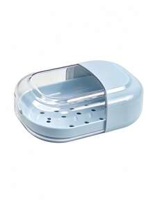 Portable Soap Box, Double-Layer Drainage Travel Mini Soap Storage Box With Lid, Portable Soap Holder For Business Trips - Double-layer Draining - View 8