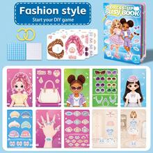 1 Buah Buku Aktivitas Stiker Boneka Kertas Modis DIY untuk Anak Perempuan, Mainan Stiker Boneka Kertas Modis yang Dapat Digunakan Kembali untuk Anak Perempuan, Mainan Kerajinan Aktivitas Edukasi Keterampilan Motorik Halus, Hadiah Ulang Tahun dan Natal untuk Anak Usia 3+ Tahun - MultiWarna - View 12