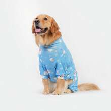1PC Christmas Dog Pajamas - Soft Warm And High Stretch Full Coverage Pet Rompers, Anti Licking & Bug Protective Jumpsuit For Small Medium Large Dogs, Christmas All Over Printing Dog Clothes - Multicolor - View 5