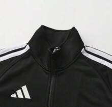 Adidas Unisex Sporty Stand Collar Zip-Up Jacket Versatile Casual Outerwear - Black - View 5