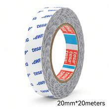 Tesa 88676 PET Transparent Double Sided Tape, No Primer Needed Strong Adhesive For PP PE Hard-To-Bond Materials, Clear No Residue For Home Decor Car Trim LED Strip - Round - View 11
