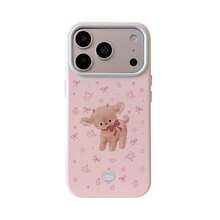 Kavenfort Phone Cases, Available In Berry Pink, Starry Brown, Deer Pattern, Floral Pattern And Deer Design, Compatible With Apple 17, 18, Cartoon Style, 16th Generation, 15th Generation, Soft Shell Material, Sweet, Girly, Geometric Pattern, Minimalist Style, Niche Design, Suitable For Sweet And Cute Girls, Style, . - Strawberry Powder - View 10