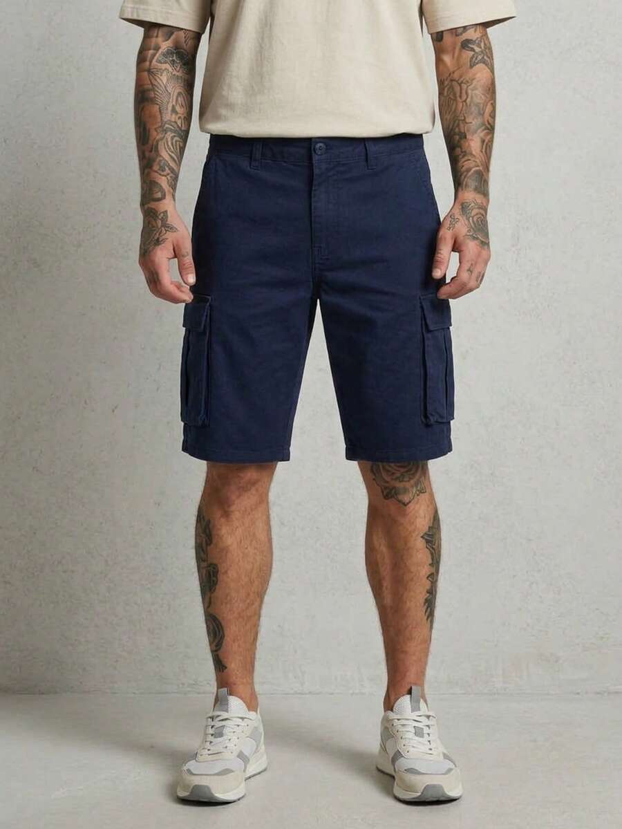 John Silver Men Shorts - Navy Blue - View 1