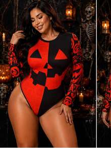 Plus Size Bodysuits - Multicolor - View 5