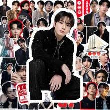 Hasbro 55pcs Kpop Jungkook BTS Stickers, Korean Idol Merchandise, DIY Planner Stickers - Style Random - View 5