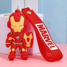 Hasbro Iron Man PVC Figure Keychains With Printed Wrist Strap Portable Bag Charm For Collecting Enthusiasts Backpack Handbag Daily Accessory Collection Gift - One Size - View 6