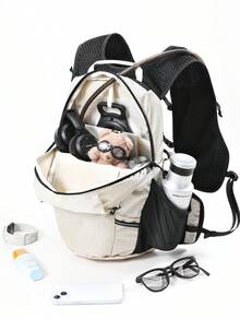 CAMEL CROWN Lightweight Hiking Backpack, Portable Outdoor Daypack, Suitable For Cycling, Hiking, Climbing And Travel - Off White - View 2
