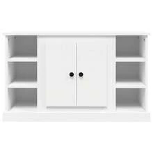 Buffet Blanc 100x35,5x60 cm Bois d'ingénierie - Blanc - Voir 6