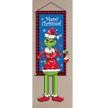 The Grinch The Grinch 1pc The Christmas Hanging Banner Party Decoration Prop Creative Cartoon Print Backdrop, Decorative Hanging Flag - Cartoon - View 13