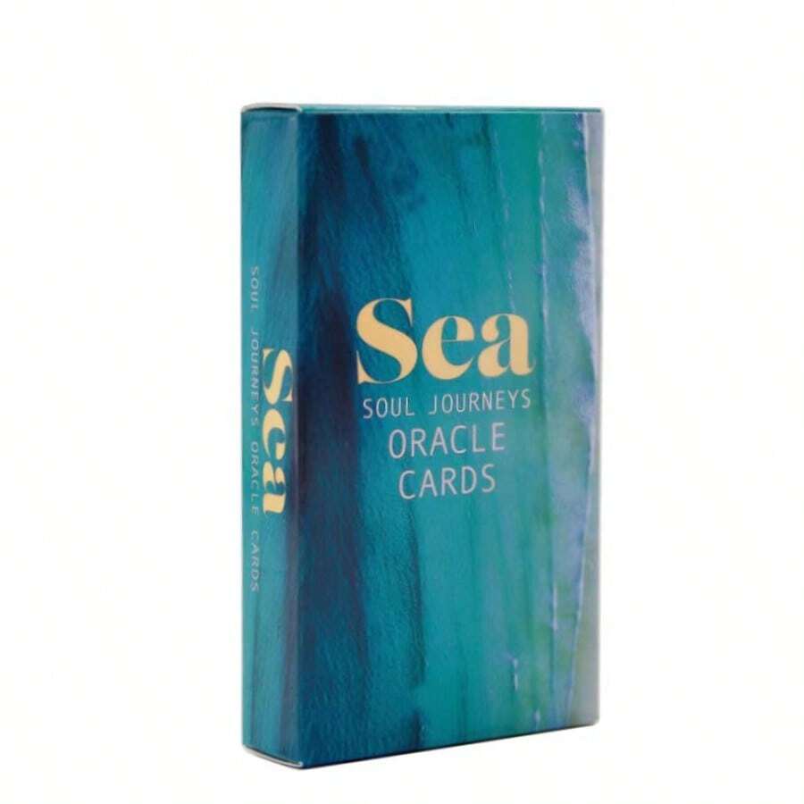 "Journey Of The Ocean Soul" Oracle Cards: Connect With The Healing Power Of The Ocean-Perfect For Spiritual Exploration And Self-Discovery - Blue - View 1