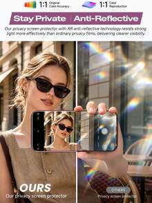 2入裝陶瓷隱私螢幕保護貼，適用於 iPhone 18 Pro Max [6.9 吋]，具備隱私保護、防眩光與防指紋功能，相容手機殼，易安裝（無氣泡），觸感滑順，適用於 iPhone DUO/18/18 Pro/18 Pro Max/17 Pro Max/17 Pro/17 Air/17E/16/15/14 Plus/13 Mini/12/11 系列機型 - 黑色 - 查看 2