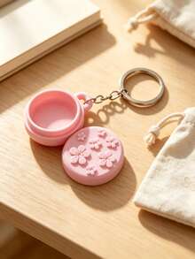 Portable Keychain Mini Ring Storage Box, Small Multi-Function Jewelry Organizer, Hook Luxury Ring Storage Box, Portable Keychain Small Jewelry Storage Box, Suitable For Earrings And Rings, Dust-Proof Travel Organizer - Multicolor - View 5