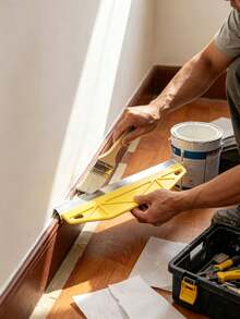 Professional 12-Inch Heavy Duty Metal Paint Trimming Tool With Ergonomic Handle And Blade, Suitable For Precise Trimming, Wallpaper Cutting And Wall Paint Isolation System, Durable Yellow Trimmer For Home And Commercial Use - Multiple Styles - View 3