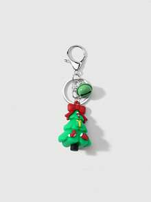 1pc Christmas Series Santa Claus Sleigh Reindeer Snowman Gift Keychain Bag Pendant - Multicolor - View 8