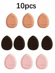 6pcs Finger Makeup Sponge Puff, Mini Thumb Size Cushion Concealer Tip Sponge Puff,Giveaways,Travel,Cheap Stuff,Travel Essential - Multicolor - View 12