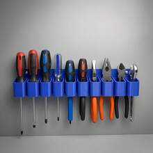 10-Slot Wall-Mounted Tool Organizer, 3D Printed Heavy-Duty Hand Tool Storage Rack, Suitable For Screwdrivers, Pliers And Wrenches, Space-Saving Garage Workshop Organizer - 10-slot Tool Organizer - View 5