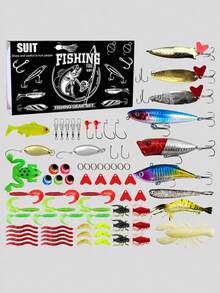 Christmas Fishing Advent Calendar, Fishing Lures Tackle And Bait Countdown Gift Set, Holiday Surprise Gift For Fishing Enthusiasts And Anglers - Multicolor - View 3