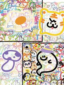 50pcs/60pcs/110pcs Colorful Graffiti Bubble Stickers (PET) Are Suitable For Decorating Laptops, Cell Phones, Planners, Scrapbooks, Bumper Decals, Skateboards, Motorcycles, And Suitcases. They Are For Single-Use And Are Perfect As Party Favors. - Multicolor - View 2
