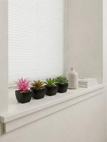 Artificial Plant Desktop Decorative Potted Plant. Portable And Requires No Maintenance. Suitable For Office Desktops, Home Entryways, Coffee Tables, And Wall/Cabinet Decorations. - Multicolor - View 7