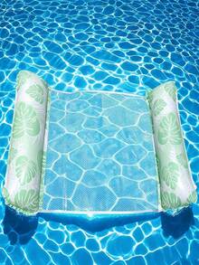 4-In-1 Multifunctional Inflatable Water Hammock, Water Swimming Pool Floating Hammock Suitable For Adult Pool, Beach And Other Water Activities, Multifunctional PVC Pool Float, Lounge Chair And Drifting Function, Perfect For Travel And Home Swimming Pool - Monstera Floating Shelf - View 15