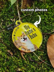 Personalized Dog Tag, Custom Photo And Name, Personalized Gift - Multicolor - View 1