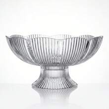 Fruteira de mesa em acrílico com suporte, peça central, suporte para frutas, decoração de cozinha - Transparente - Visão 6