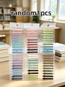 1 buah PET Arrow Index Tab, Semi-Transparan, Dapat Ditulis, Warna Fluorescent Morandi, Lipatan N, Perekat, Pembatas Halaman, Label Klasifikasi Buku, Label Catatan Bacaan Siswa, Tab Indeks Klasifikasi Dokumen Kantor - Satu-Ukuran - View 18