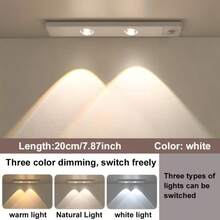 50/40/30/20cm Cat Eye Hill Light, LED Cabinet Light With Motion Sensor And Three-Color Changing Strip, Ultra-Thin Smart Kitchen Counter Lamp With Rechargeable Battery And Body Sensor, Wardrobe Home Decor Hill Light, Motion Sensor Light, Hill Light, Night Light, Cat Eye Spotlight, Sensor Light, LED Light, Three-Color Dimmable Light, Lighting - Cat's Eye Hill Light - View 17