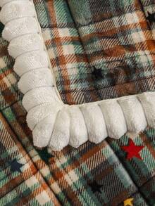 1PC Christmas Plaid Chenille Sofa Cushion Cover, Festive Holiday Pattern Couch Slipcover For Living Room Home Decor, Non-Slip Backing, Pet Friendly, Machine Washable For 1/2/3/4 Seater Sofa - Multicolor - View 9