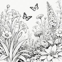 1 Adult Floral Coloring Book, Relaxing Wildflower Coloring Pages, Suitable For Women And Floral Enthusiasts As Birthday And Holiday Gifts - Blooming Flowers - View 9