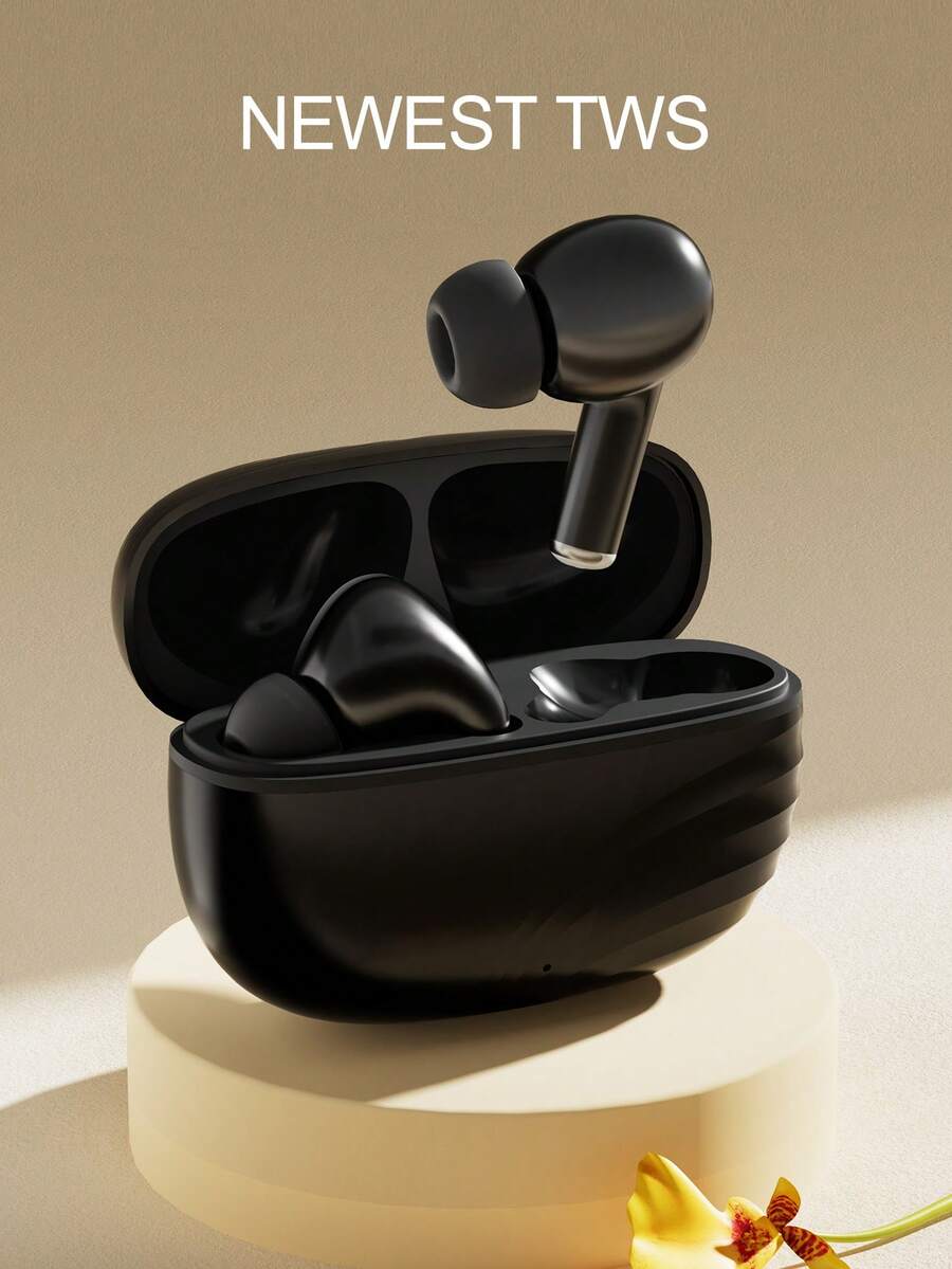 True Wireless Bluetooth Earbuds With Built-In Microphone For Clear Calls, Long Battery Life, Sweat-Resistant Design, Compatible With IOS And Android Devices, Suitable For Fitness, Running And Daily Use - White - View 1