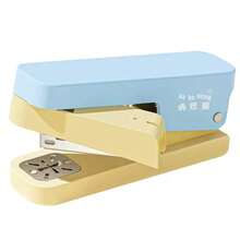 Small Square Sugar Stapler 360° Rotatable Office Stapler Morandi Handheld Stapler High-Value Home Use Center Stitching Stationery Gift - Multicolor - View 8