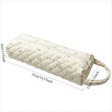 1pc Large Capacity Quilted Hair Dryer Storage Bag | Curling Iron And Flat Iron Travel Storage Box | Portable Styling Tool Storage Bag With Handle - Multiple Colors Available - A - View 6
