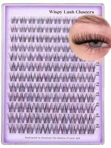 Natural Cluster Eyelash Extension Kit DIY Eyelash Extension Kit C Curl Eyelash Clusters Individual Eyelash Set - C - View 4