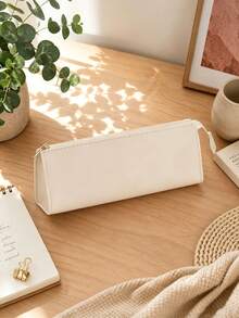 Personalized Leather Pencil Case, Customized Name Pencil Pouch, Letter Monogram Stationery Bag, Minimalist Pencil Box, Gift For Mom, Teacher Gift - Multicolor - View 9