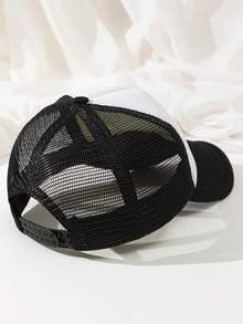1pc 5-Star Baseball Cap With Colorblock Sponge Strap Mesh Hat, Adjustable Sun Protection Casual Hat For Outdoor, Spring/Autumn Travel, Beach Vacation, Men/Women, Y2K Style Youth Hat - Sponge Mesh Cap - View 3