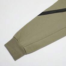Adidas Spring/Autumn Versatile Comfortable Men's Loose Crew Neck Pullover Sweatshirt JE3076 - Grey Army Green - View 4