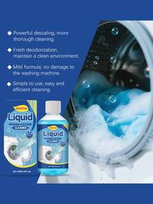Deep Cleaning Washing Machine Liquid Cleaner | Powerful Drum Stain Remover & Deodorizer, Anti-Mold Washing Machine Descaler, Suitable For Front-Load And Top-Load Home Washing Machines, Multi-Purpose Laundry Care - Multiple Forms - View 3