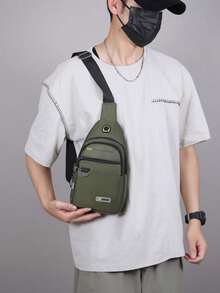 Tas Bahu Pria, Hadiah Hari Ayah, Tas Dada Multifungsi untuk Mendaki, Ransel Satu Bahu Ringan, Tas Samping Hadiah Menarik, Kantong Aksesori Mendaki - MultiWarna - View 7