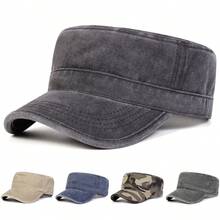 1pc Men's Camouflage Flat Top Baseball Cap, Outdoor Adjustable Sun Protection Casual Hat, Suitable For Spring/Autumn Travel, Beach, Party - Multicolor - View 2