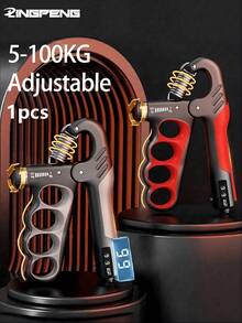 5-100kg Adjustable Grip Strength Trainer, Wrist Exerciser, Hand Grip Exerciser, Muscle Recovery, Fitness Hand Strength Training Accessory, Sports, Gym, Home Workout. Perfect Father's Day Gift. - Multicolor - View 1