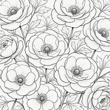 1 Adult Floral Coloring Book, Relaxing Wildflower Coloring Pages, Suitable For Women And Floral Enthusiasts As Birthday And Holiday Gifts - Blooming Flowers - View 2
