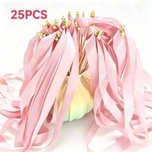 10PCS/20PCS/30pcs Mixed Color Wedding Party Ribbons - Colorful Tassel Ribbons Fairy Wands With Bamboo Sticks And Gold Bells, Perfect For Weddings, Parties And Celebrations - Blue, Purple, Green And Various Multi-Color Functional Decorations - View 9