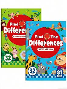 1 buah Buku Aktivitas Temukan Perbedaan, Buku Kerja Teka-Teki Temukan Perbedaan, Buku Latihan Pengamatan Gambar, Halaman Permainan Kontras Visual, Buku Pelatihan Otak, Perlengkapan Belajar - MultiWarna - View 7