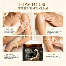 SUMIFANG Firming Arm Body Cream 120g, Enriched With Peptides And Caffeine, Firms Loose Skin, Smooths Arms, Improves Sagging Skin And Wrinkles, Softens Rough Texture, Targeted Arm Contour Care - 120g - View 7