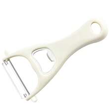 1pc Multi-Function PP Stainless Steel Vegetable Peeler & Bottle Opener, Yanng 2-In-1 Fruit Peeler With Beer Bottle Opener, Sharp Blade Ergonomic Handle Peeling Tool, Suitable For Potato, Apple, Cucumber And Other Daily Kitchen Use - Multicolor - View 10