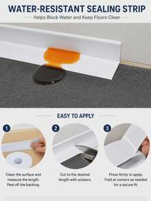 Waterproof Tape For Kitchen And Bathroom, Easy-Cut Sink And Toilet Sealing Tape, Essential Home Supplies For Halloween And Christmas - Multiple Styles and Colors - View 4